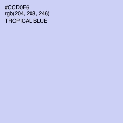 #CCD0F6 - Tropical Blue Color Image